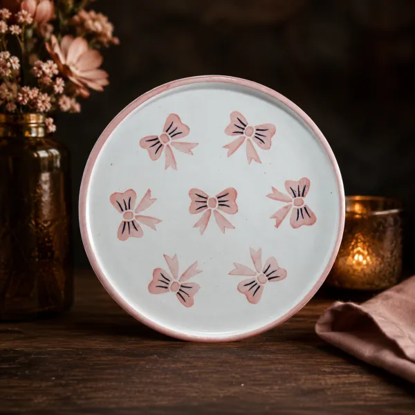 "Vivid Accents" Hand-Painted Ceramic Side Plates (20cm)