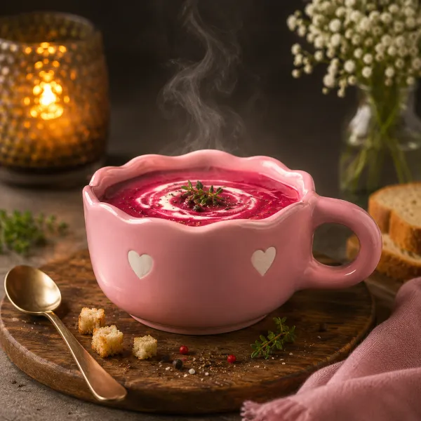 "Dil-Se" Scalloped Blush Latte Cup hover