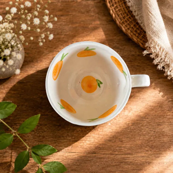 Citrus Motif Rounded Latte Cup hover