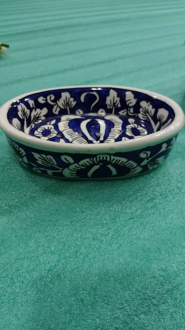 Hand-Painted Ceramic Soap Dish
