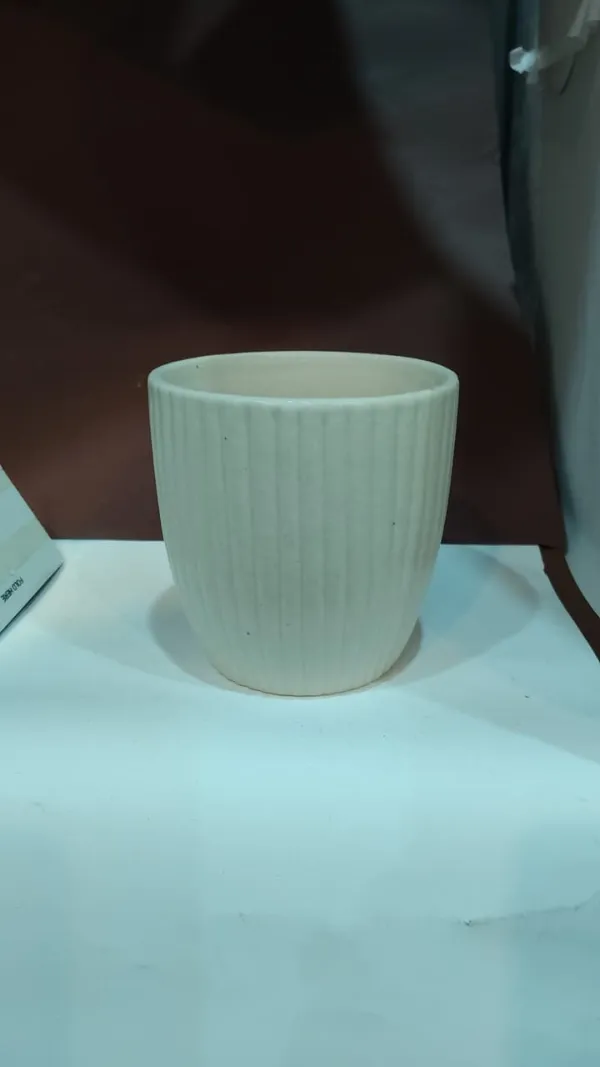 Curved Fluted Artisan Planter