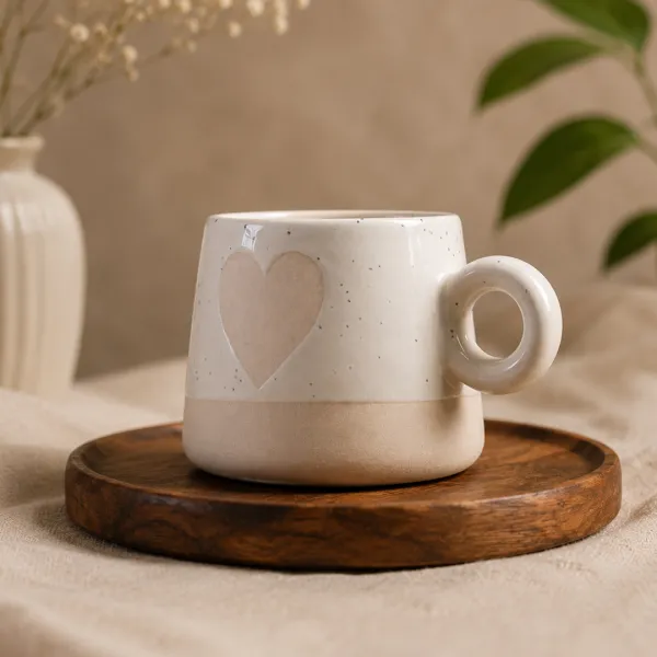 "Dil-Se" Speckled Heart Artisan Mug hover