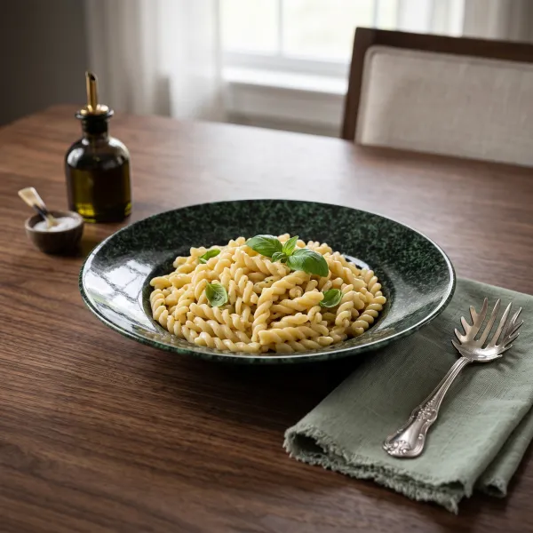"Speckled Forest" Artisan Pasta Bowl hover