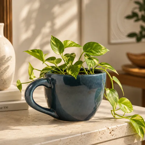 Midnight Basin Artisan Planter