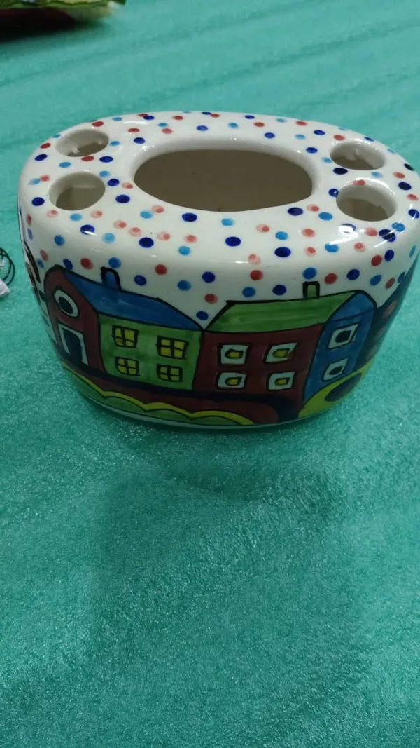 Ceramic Toothbrush Holder / Cutlery Organizer hover