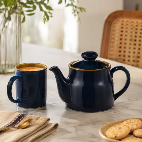 "Midnight Hues" 5-Piece Tea Service hover