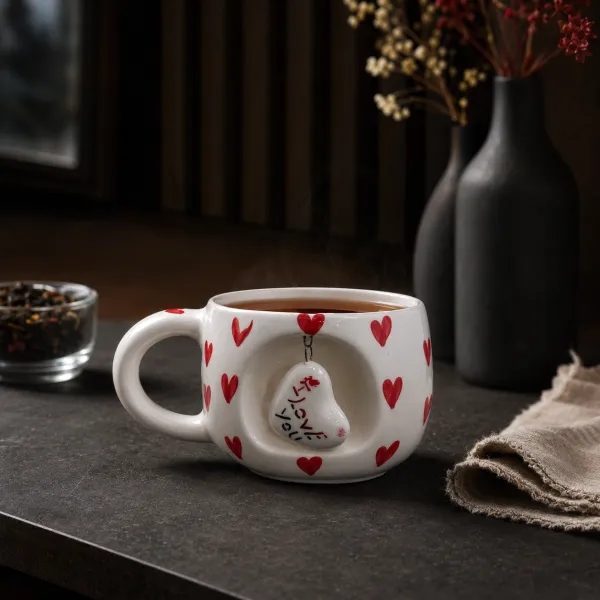Crimson Nook" Artisan Keepsake Mug hover