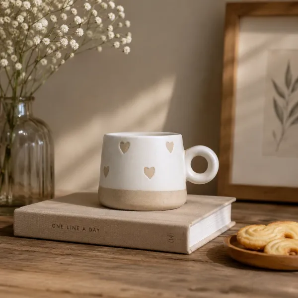 "Dil-Se" Sand-Heart Artisan Mug hover